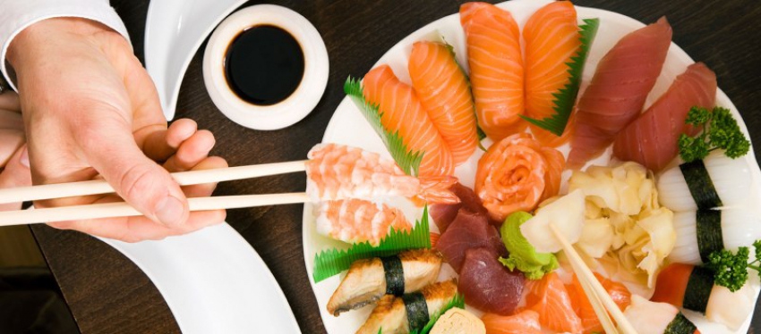 Основные плюсы заказа суши на дом